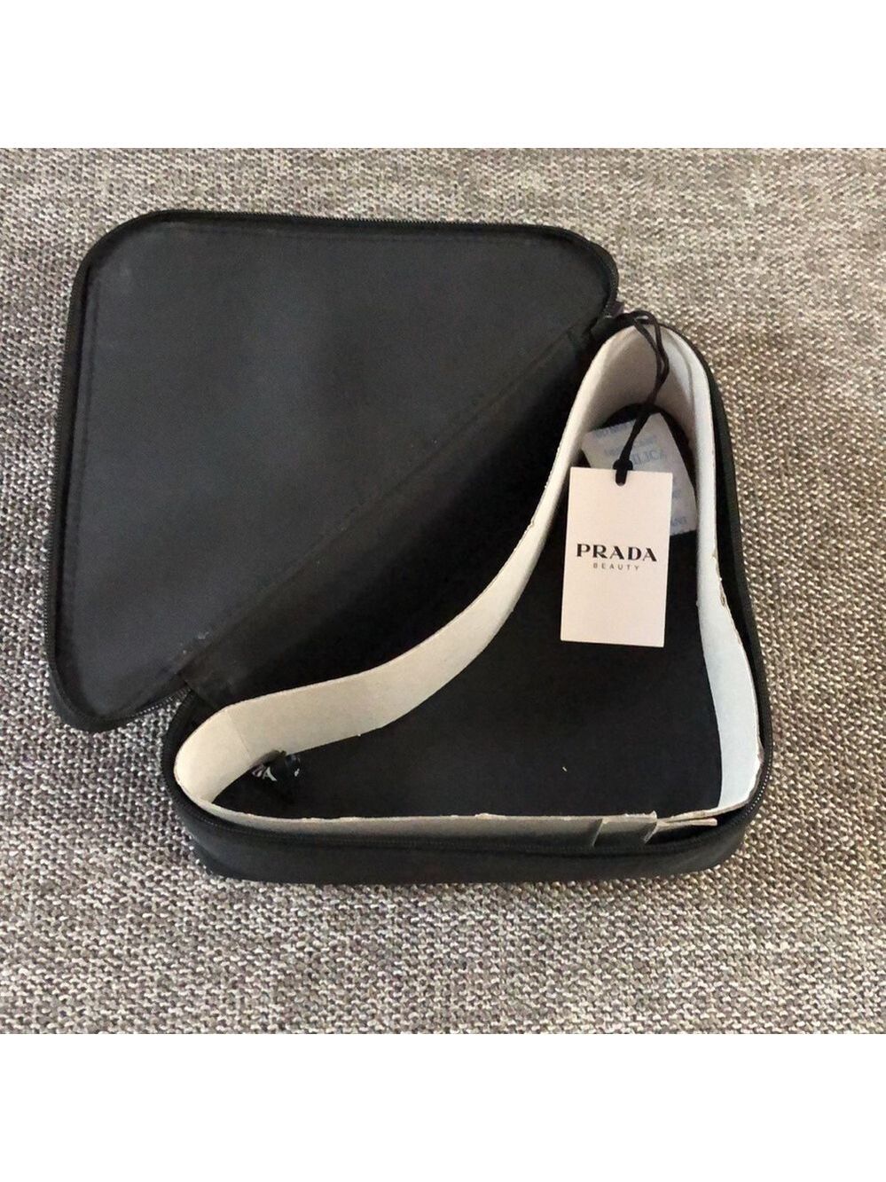 Prada Beauty Triangle Pouch Cosmetic Bag Authentic - Picture 10 of 15